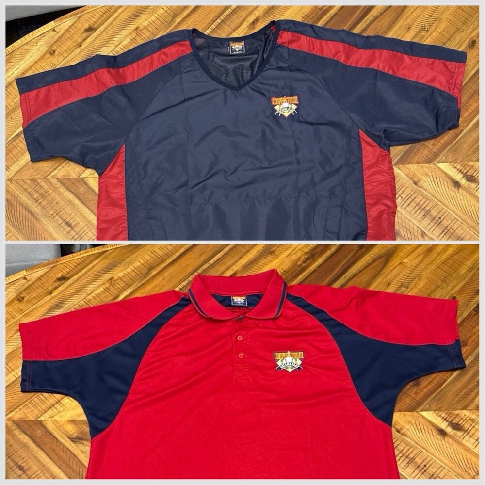 Cooperstown Baseball Hall of Fame Dreams Park Bundle 2pc Windbreaker Polo Men L